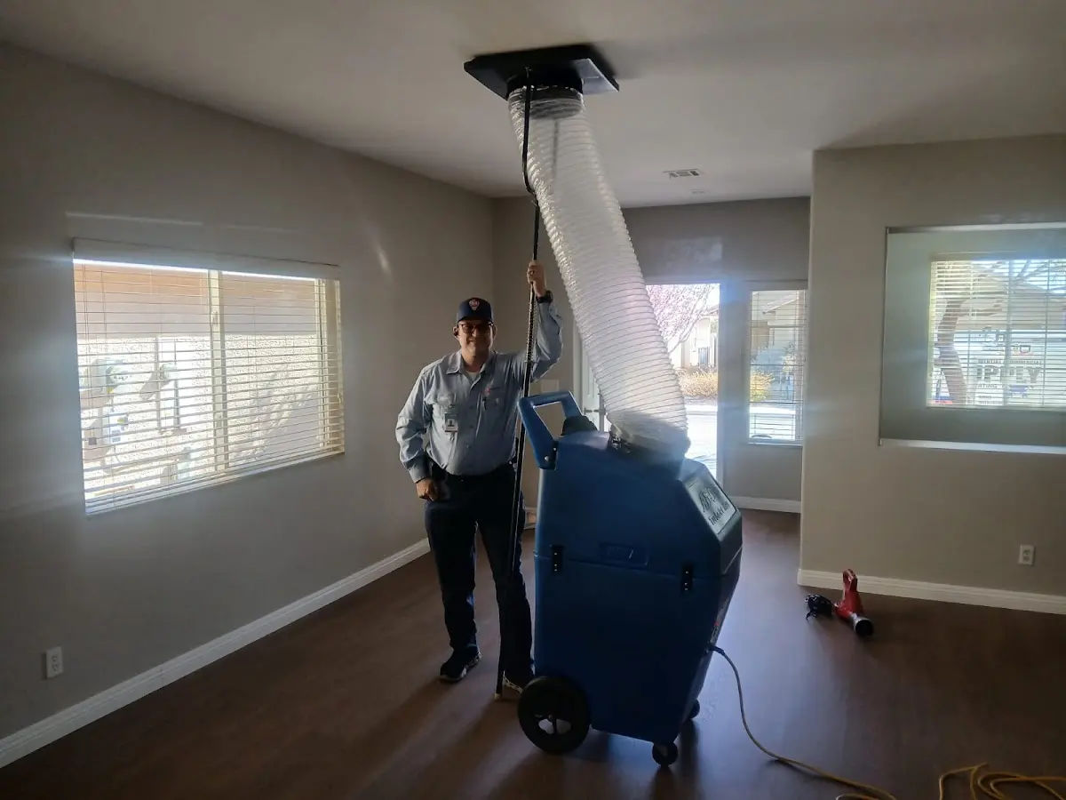 Professional Dryer Vent Cleaning work inside a Silver Springs home